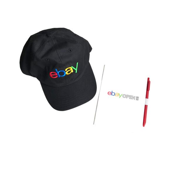eBay Open 2022 Swag Set Baseball Hat Pen Notebook Ball Cap - Picture 2 of 16